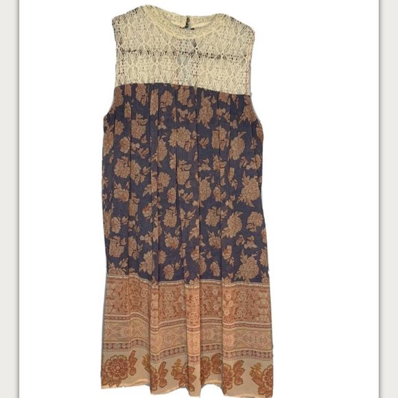 Xhilaration Dresses & Skirts - Summer Sun Dress Floral Earth Tones Medium